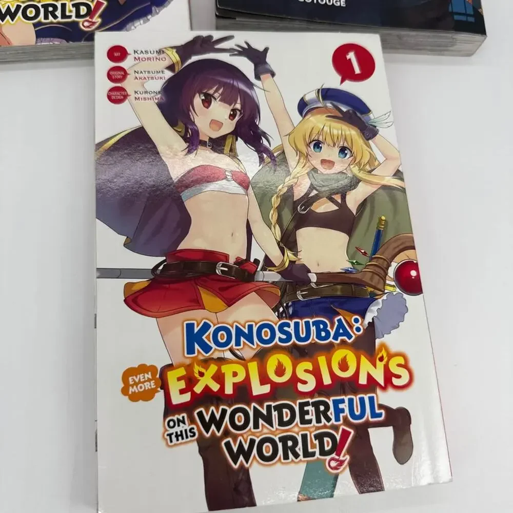 NEW Anime Manga Book Bundle (Demon Slayer & KonoSuba 3 Books)